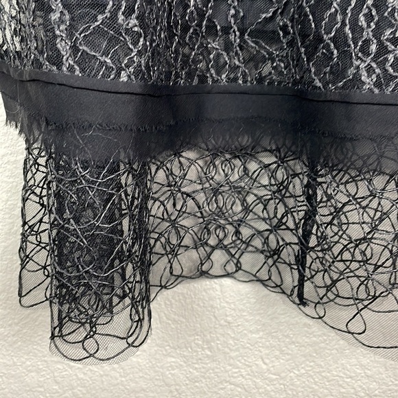 Jonathan Simkhai Popover Cape Back Tricot Lace Cable Knit Party Dress Black Sz 0 - Picture 5 of 13